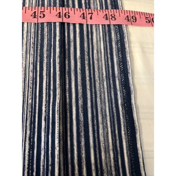 Pure Jill Womens Midi Dress Size Medium Striped Coastal Comfort Cotton Modal - Picture 9 of 9